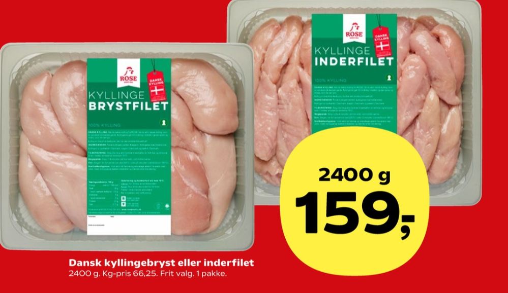 Rose, Kyllingebrystfilet