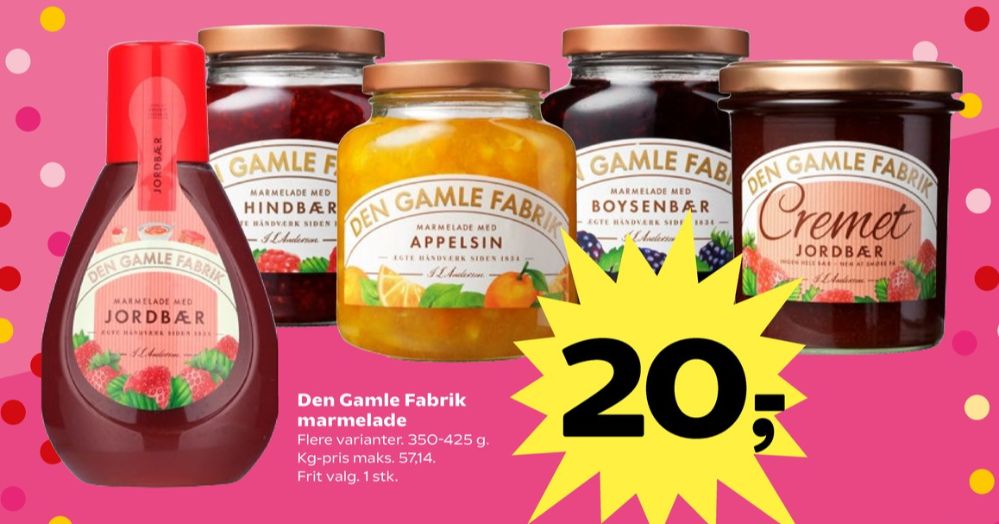 Den Gamle Fabrik, Jordbærmarmelade
