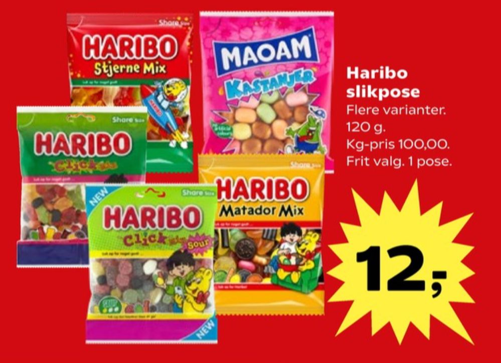 Haribo Click Mix, Slikposer