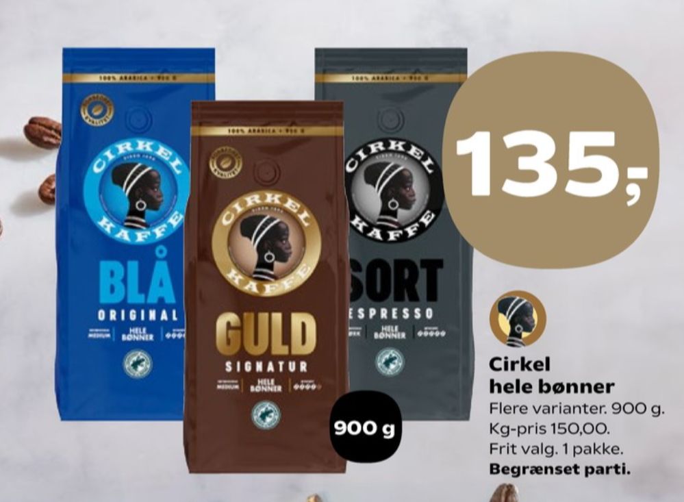 Cirkel Sort, Kaffebønner