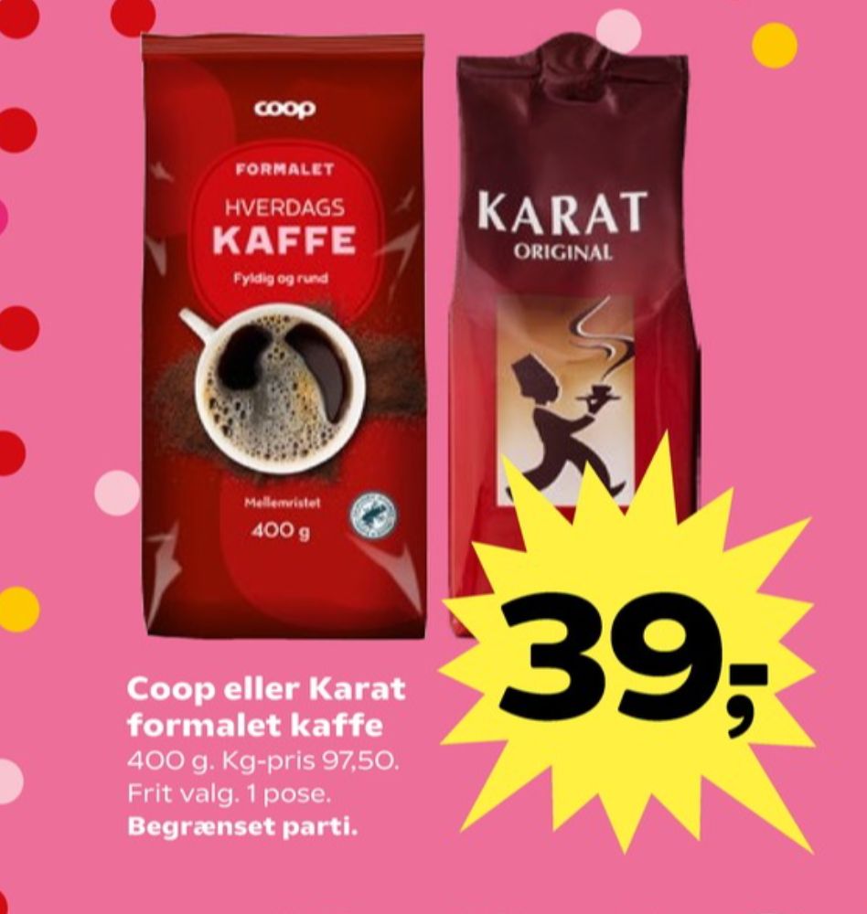 Coop Hverdagskaffe, Kaffe Formalet