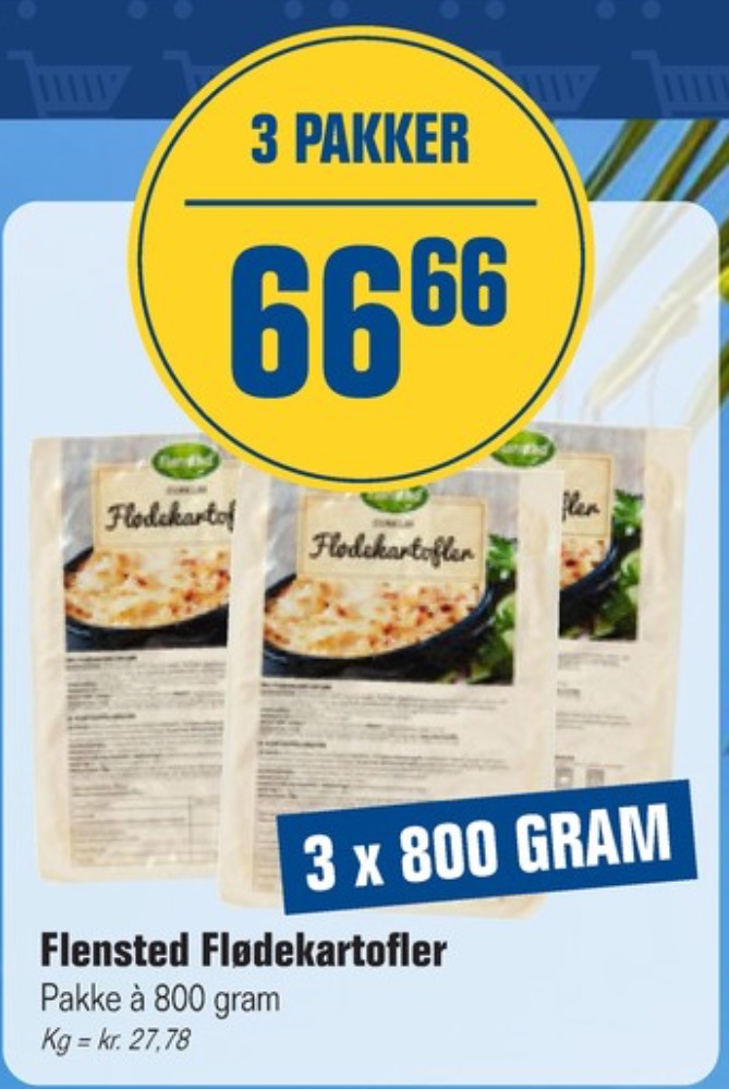 Flensted, Flødekartofler