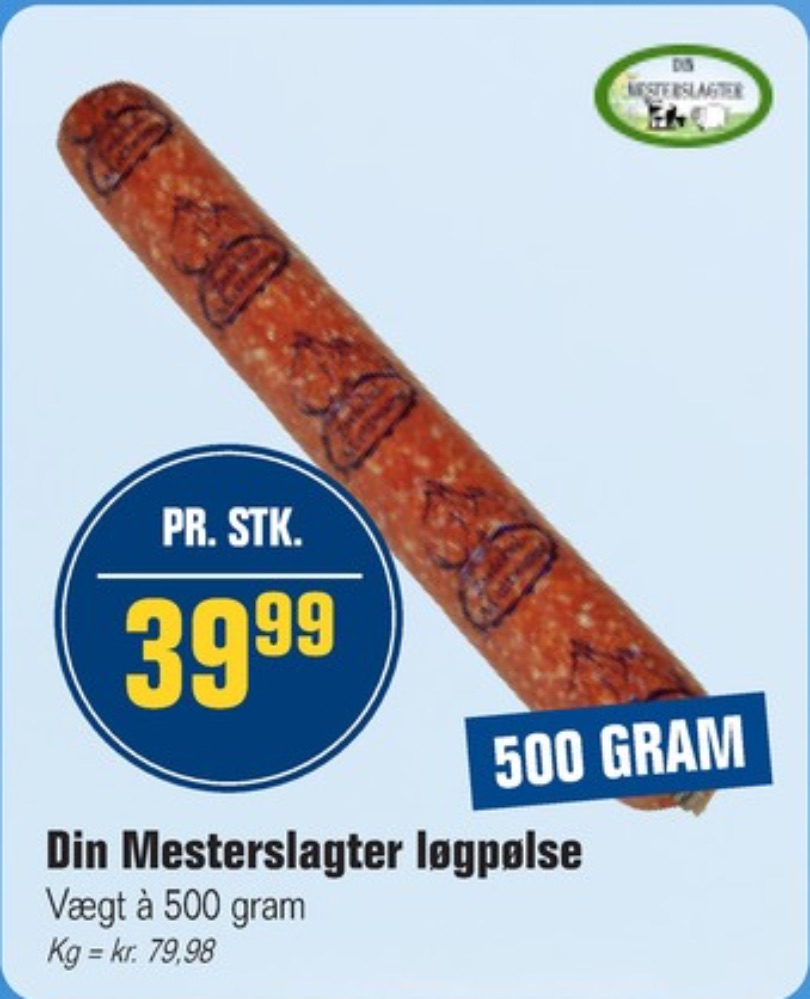 Din Mesterslagter, Løgpølse