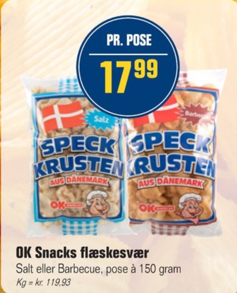 OK Snacks, Flæskesvær Barbecue