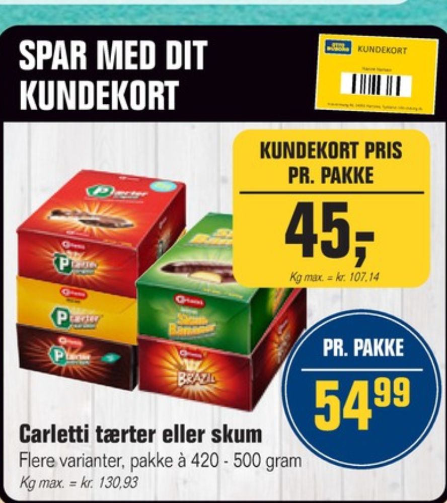 Carletti, P-tærter Original