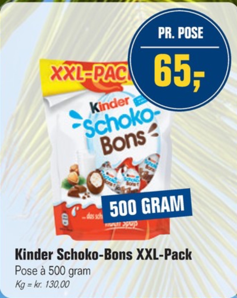 Kinder Schoko Bons, Chokoladeposer