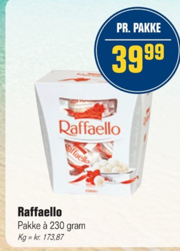 Raffaello, Dessertchokolade