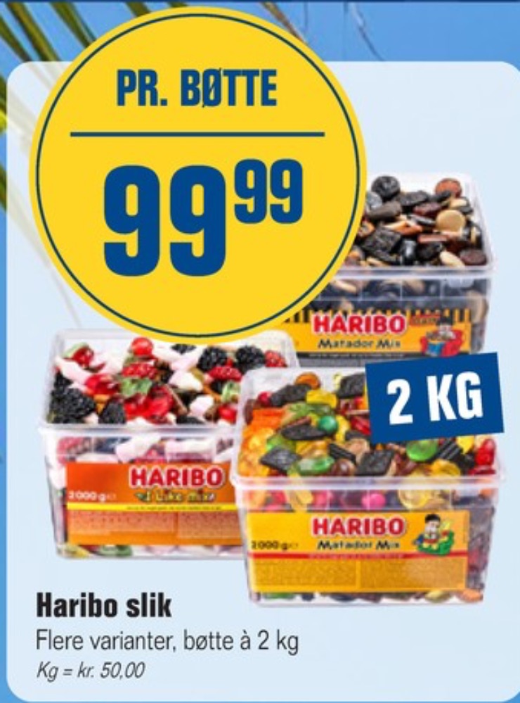Haribo Matador Mix, Slikbøtter