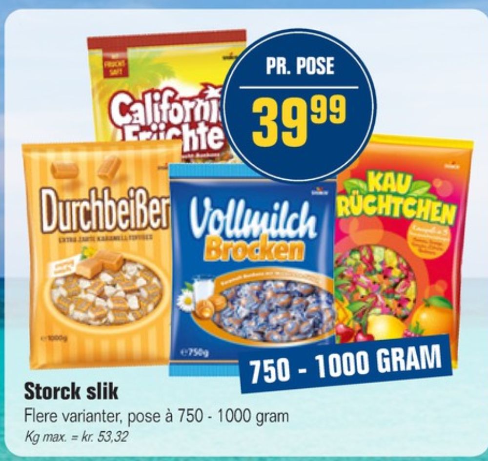 Storck Kau Fruchtchen, Bolsjer