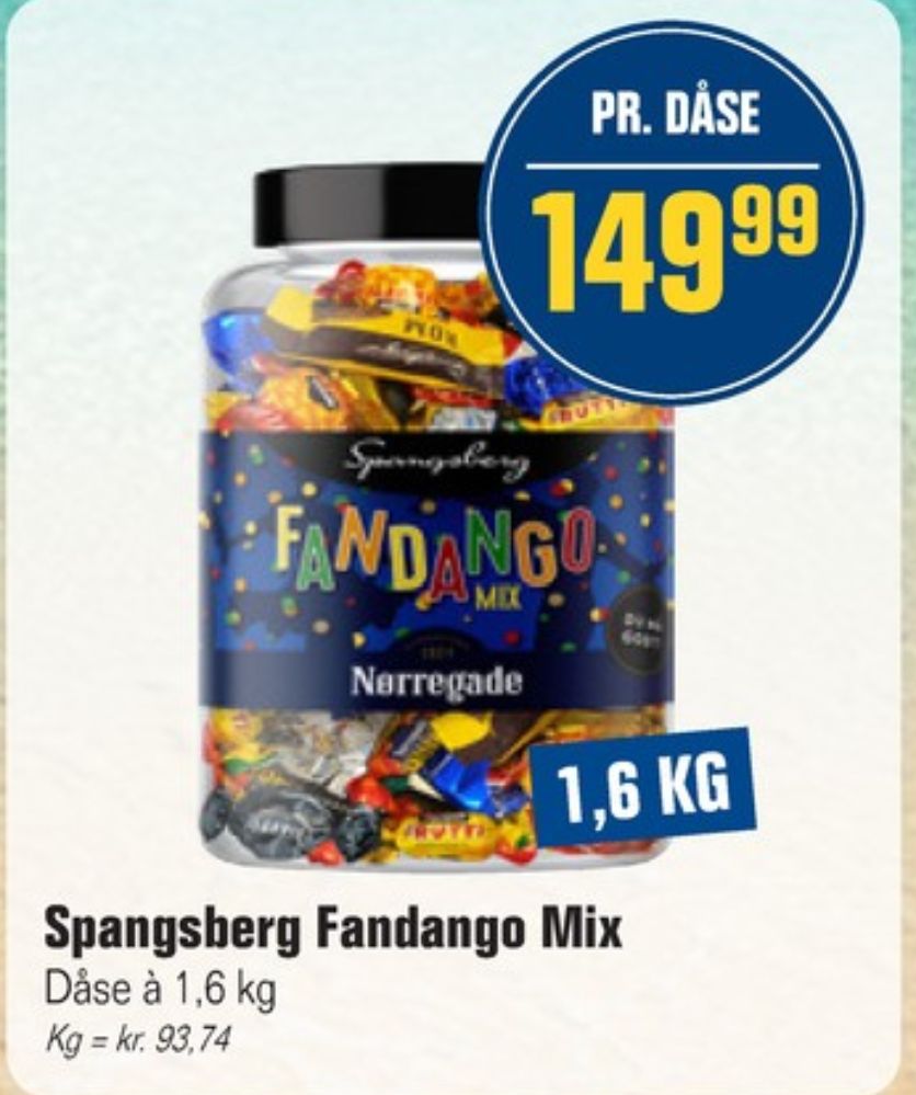 Spangsberg Fandango Mix, Dessertchokolade