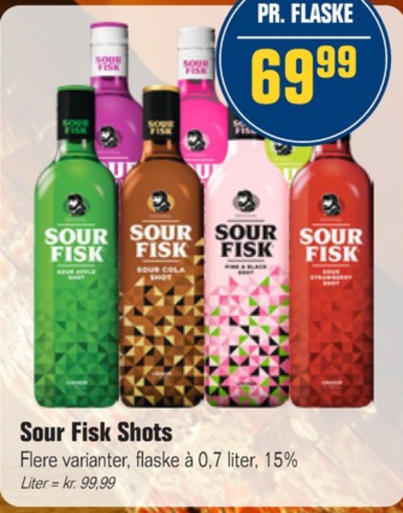 Sure Fisk Sour Strawberry, Shots