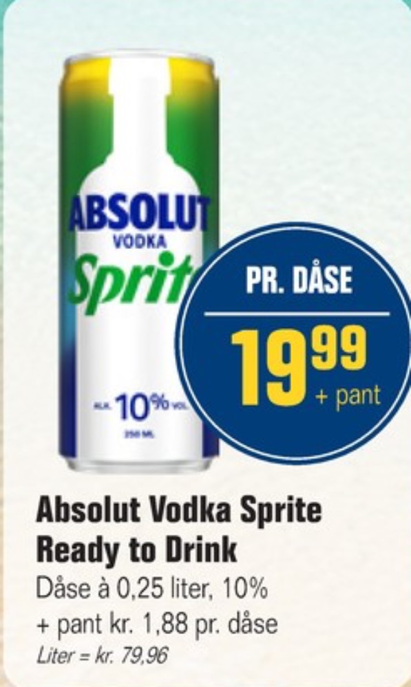 Pernod, Absolut Vodka Sprite
