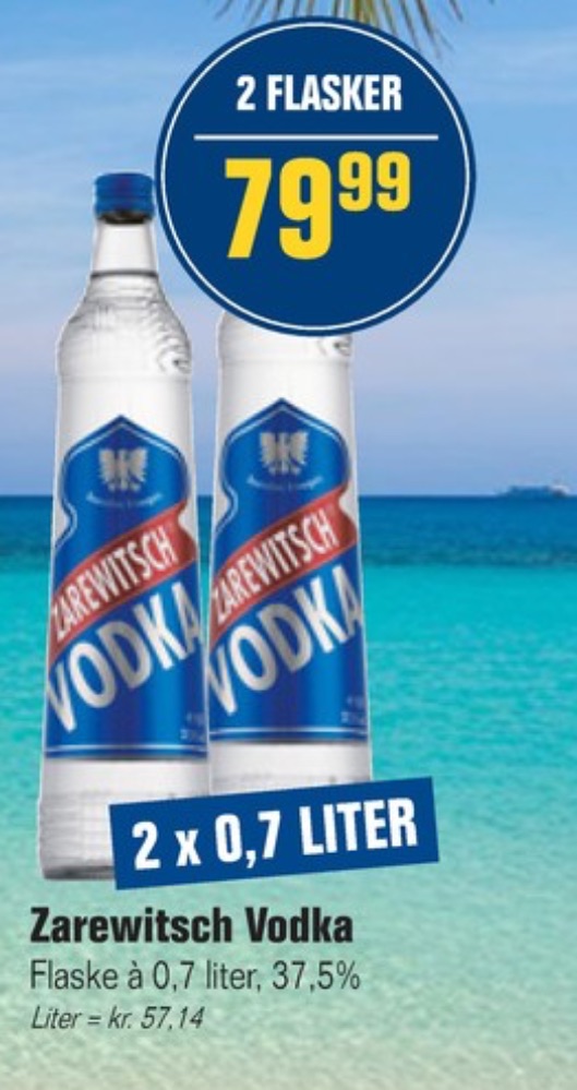 Zarewitsch, Vodka