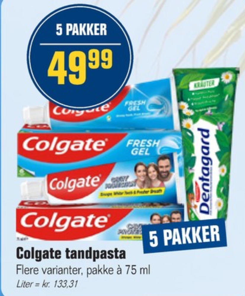 Colgate, Tandpasta