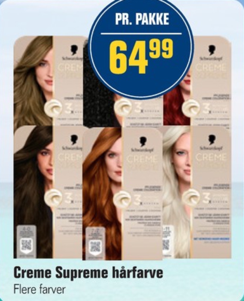 Schwarzkopf Creme Supreme, Hårfarve