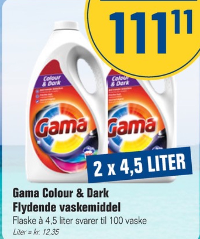 Gama, Vaskemiddel-flydende