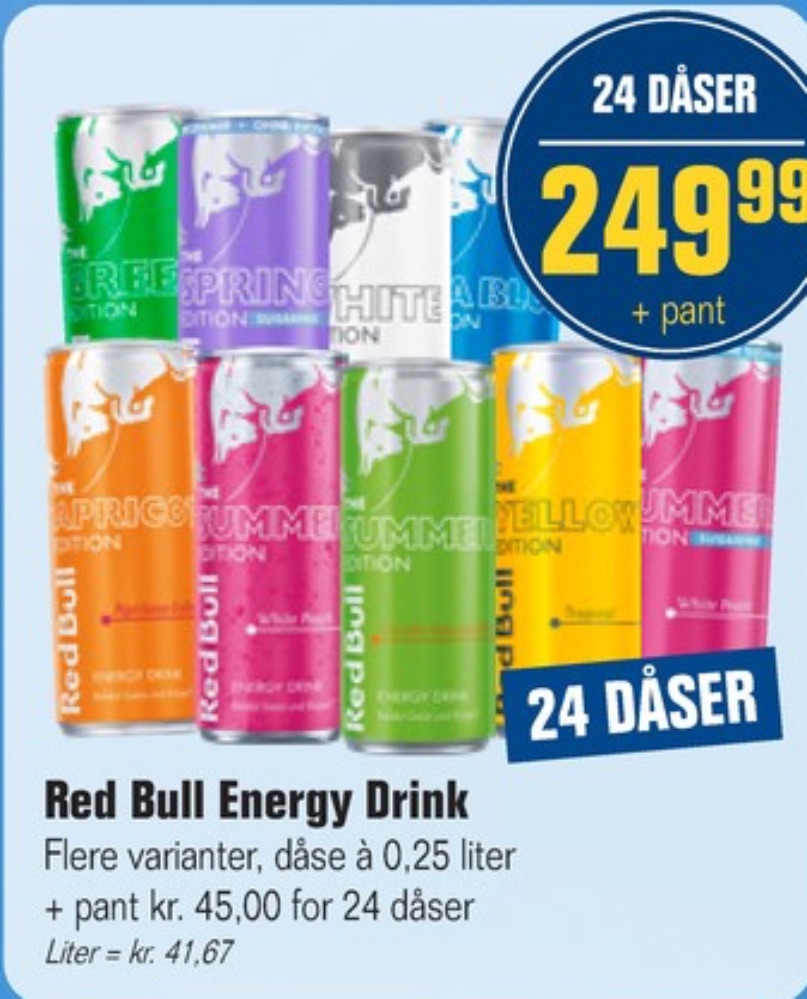 Red Bull The Blue Edition, Energidrik