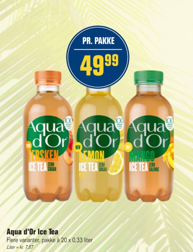 Aqua d'Or Lemon, Ice Tea Lemon 20 pk.