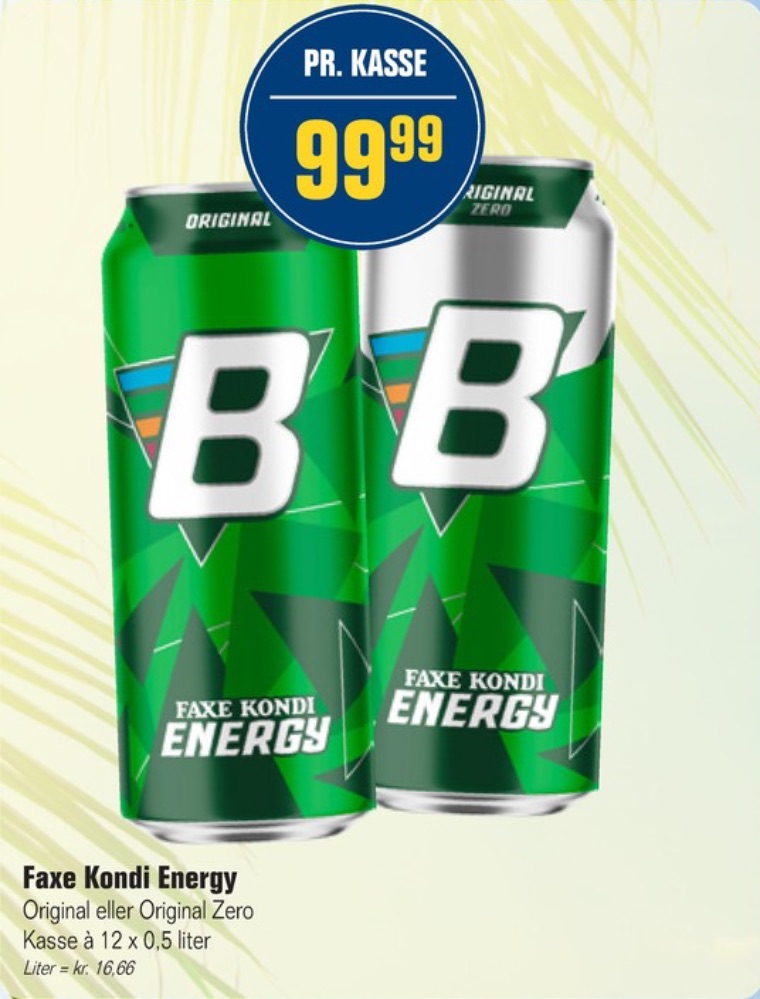 Faxe Kondi Booster , Energidrik 12 pk.