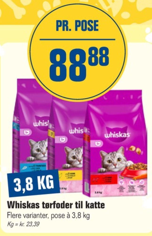 Whiskas, Kattefoder
