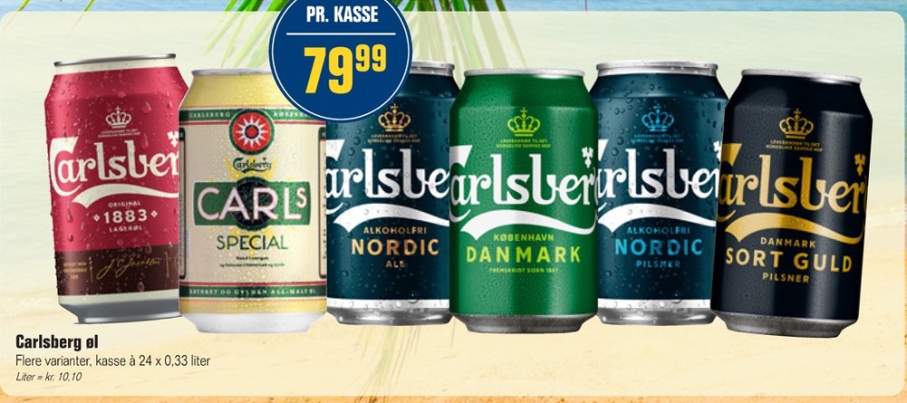 Carlsberg Nordic Ale, Øl - Alkoholfri 24 pk.