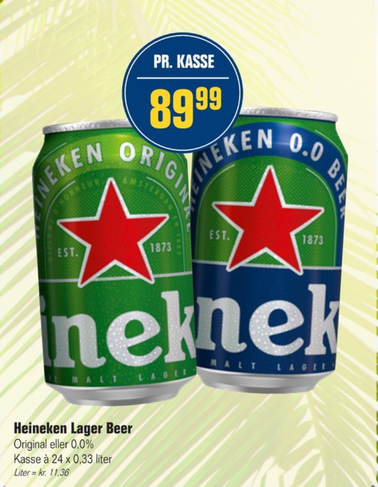 Heineken, Øl 24 pk.