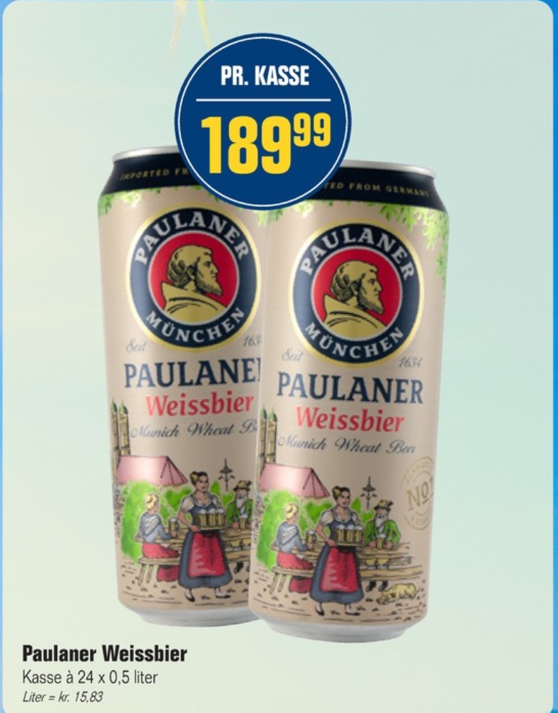 Paulaner Weissbier, Specialøl 24 pk.