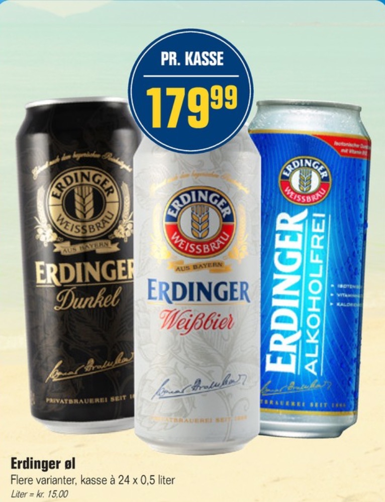 Erdinger, Øl - Alkoholfri 24 pk.
