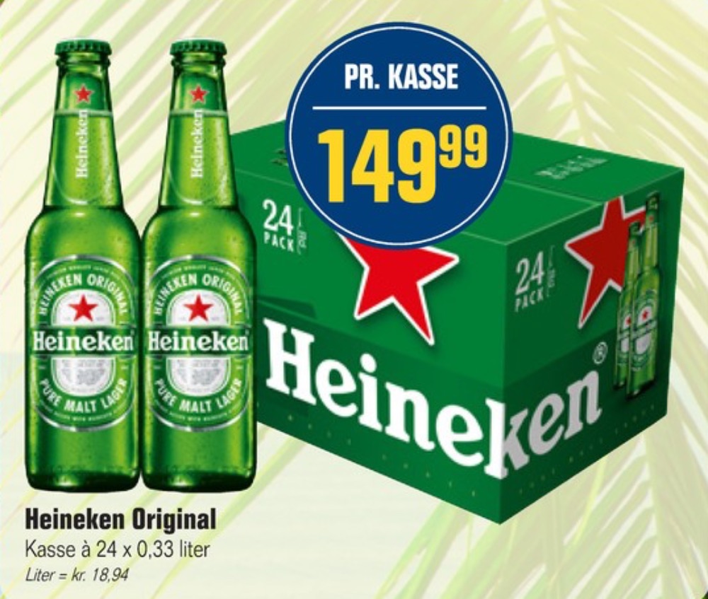 Heineken, Øl 24 pk.