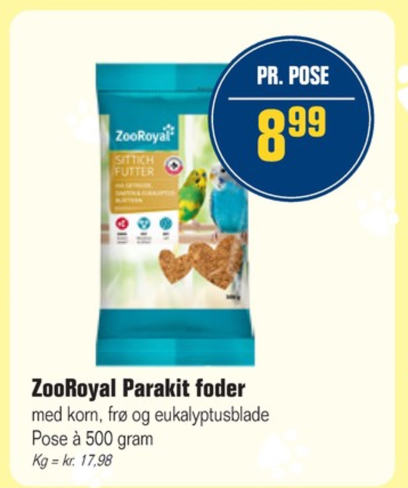 ZooRoyal, Fuglefoder