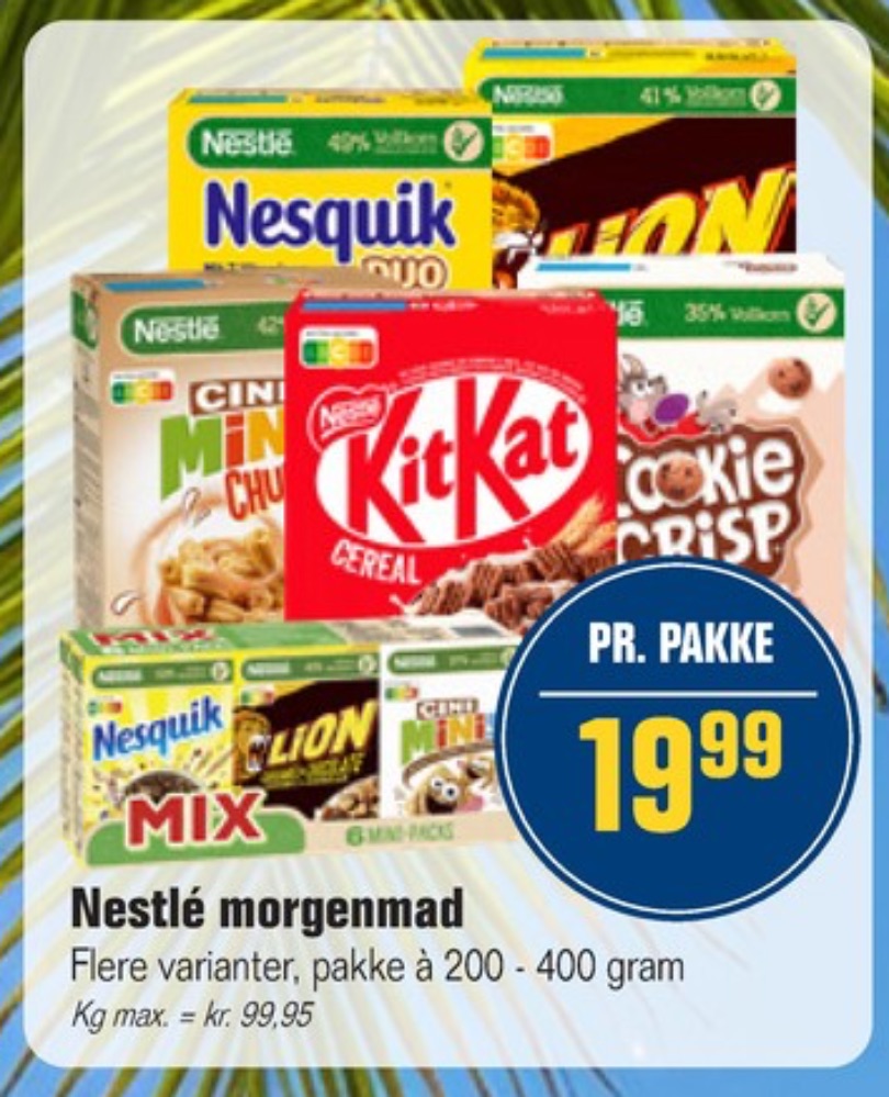 Nestlé Nesquik, Morgenmadsprodukt