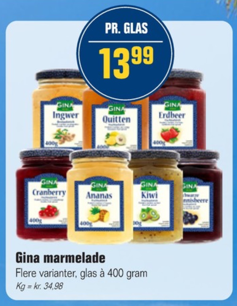 Gina, Kiwimarmelade