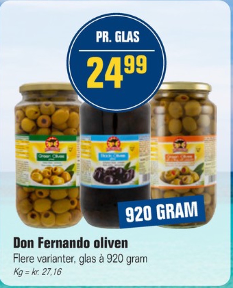Don Fernando, Oliven
