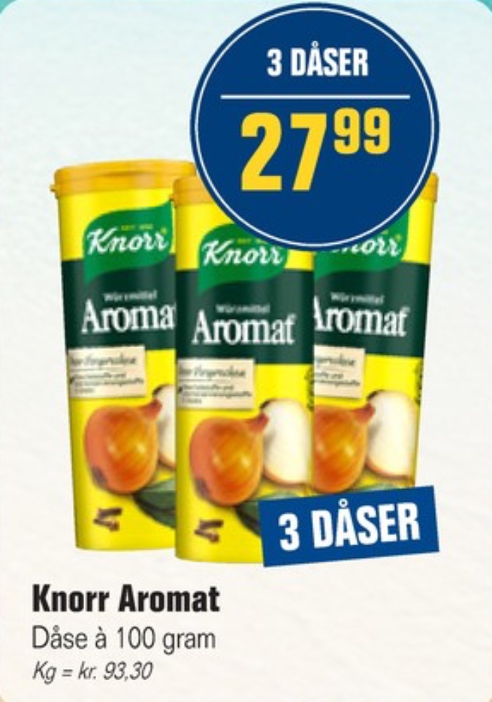 Knorr Aromat, Krydderier