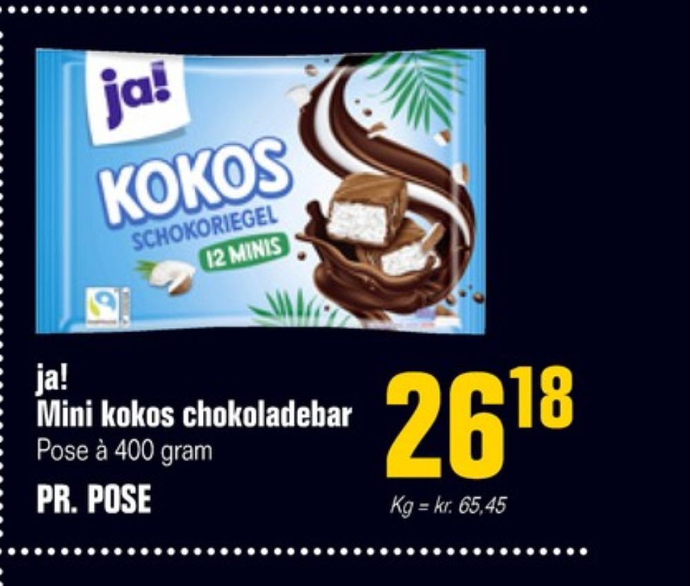 ja!, Chokoladebar Kokos Minis