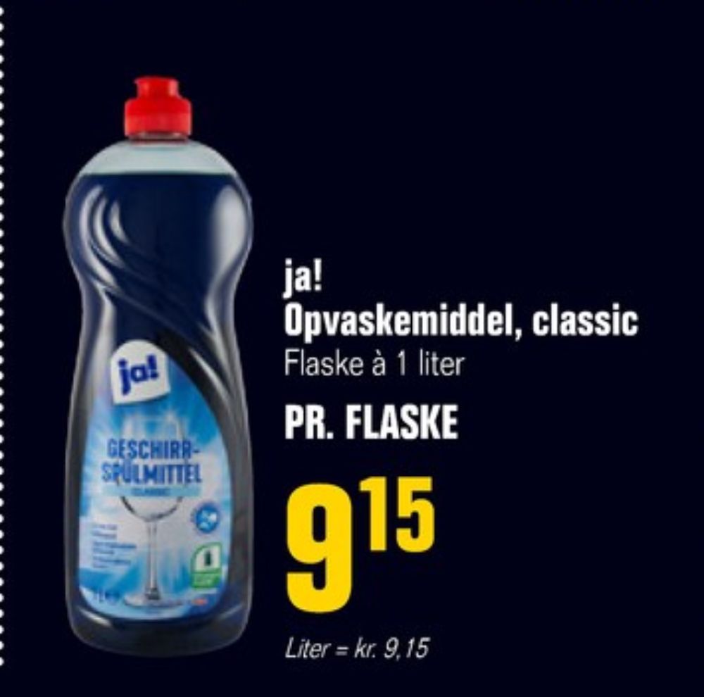 ja!, Opvaskemiddel