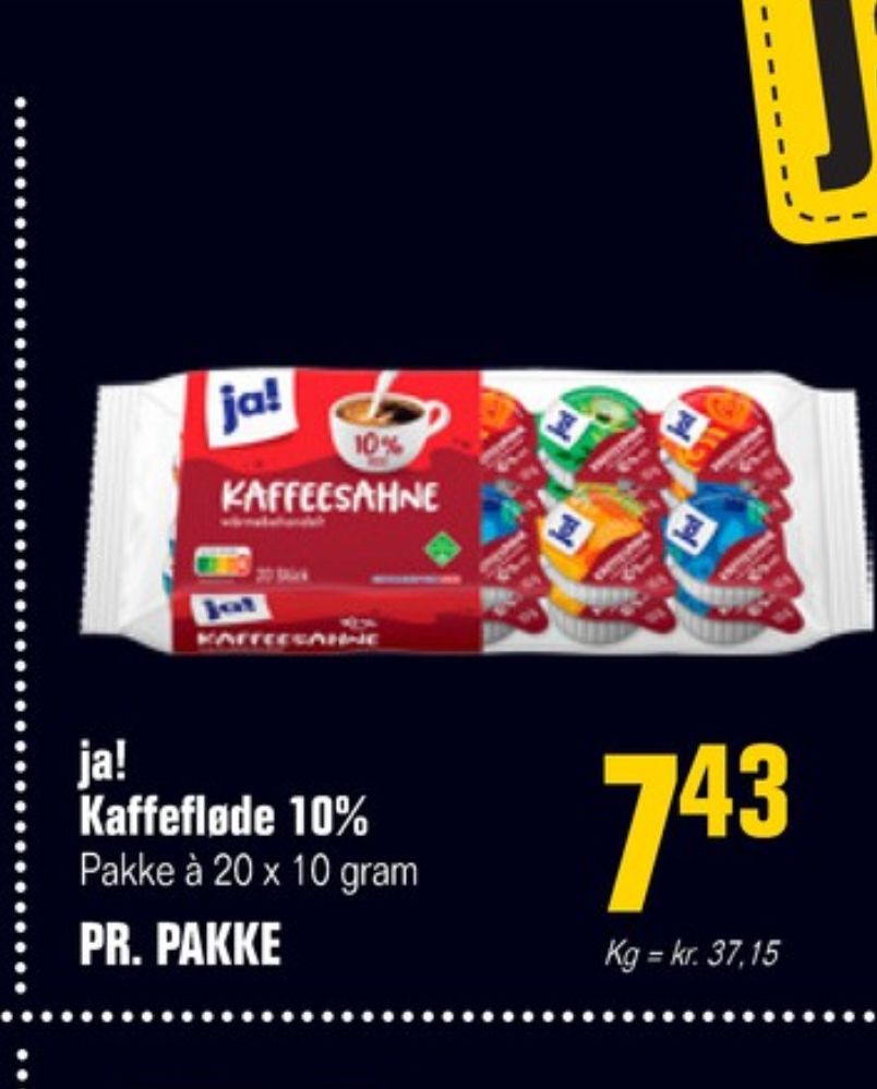 ja!, Kaffefløde