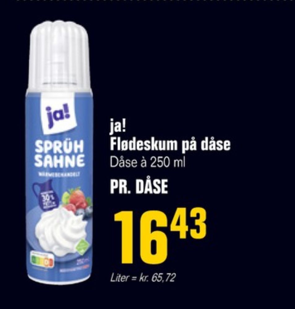 ja!, Flødeskum
