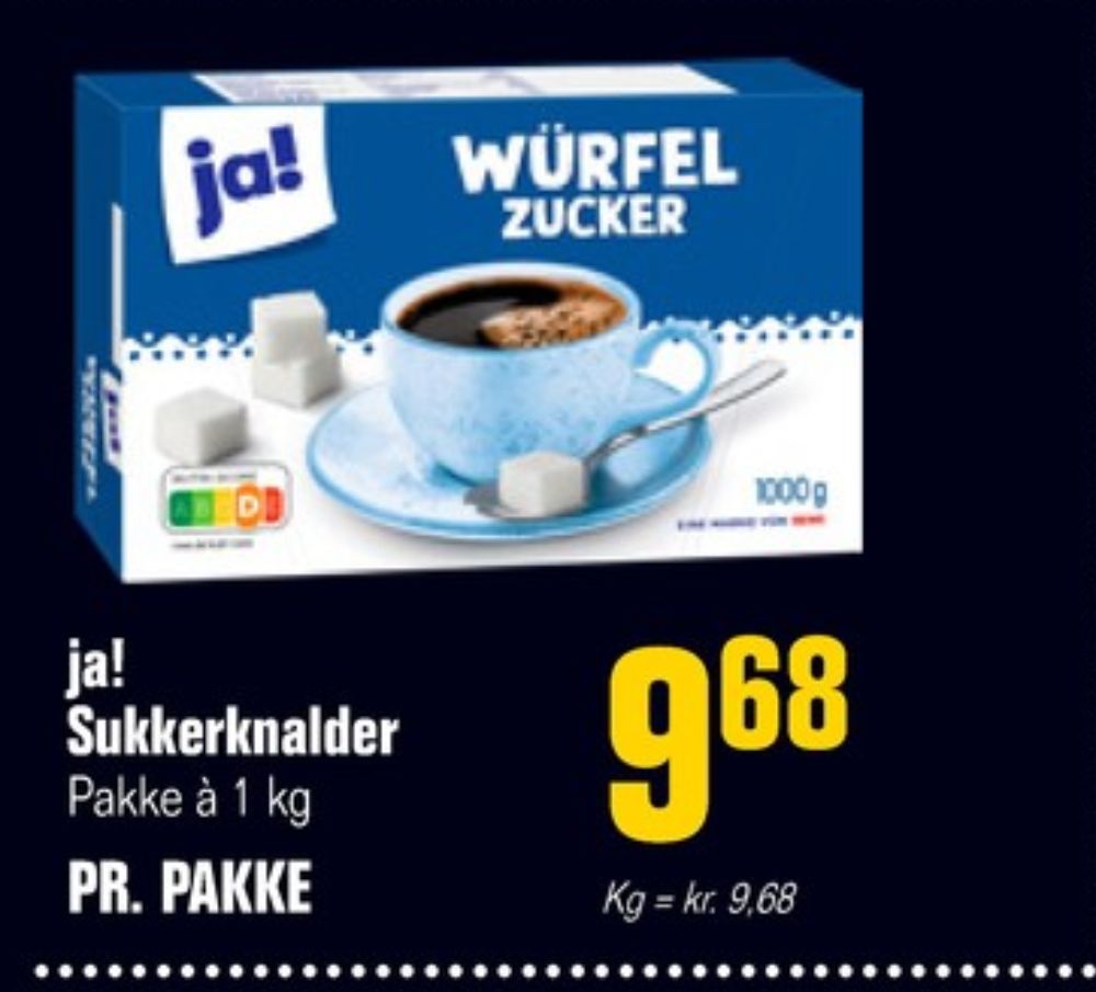 ja!, Sukker hugget