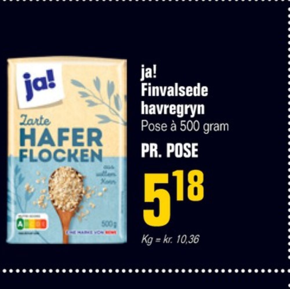 ja!, Finvalsede Havregryn 