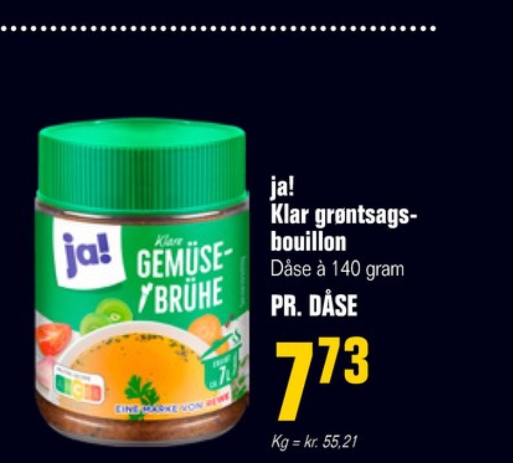 ja!, Grønsagsbouillon