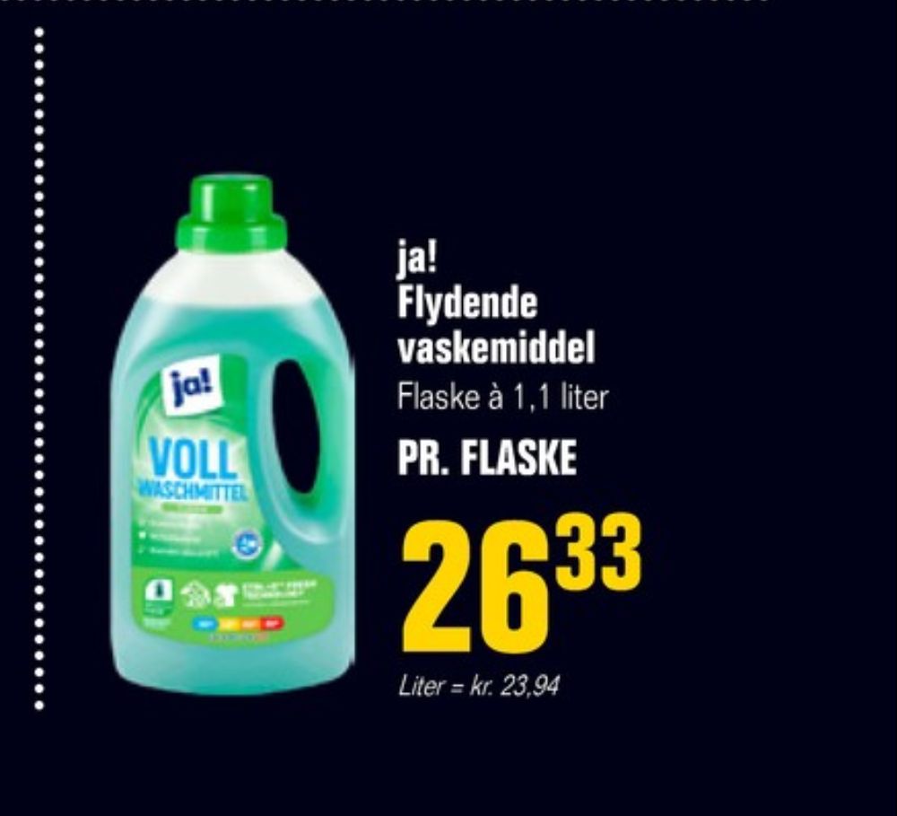 ja!, Vaskemiddel-flydende