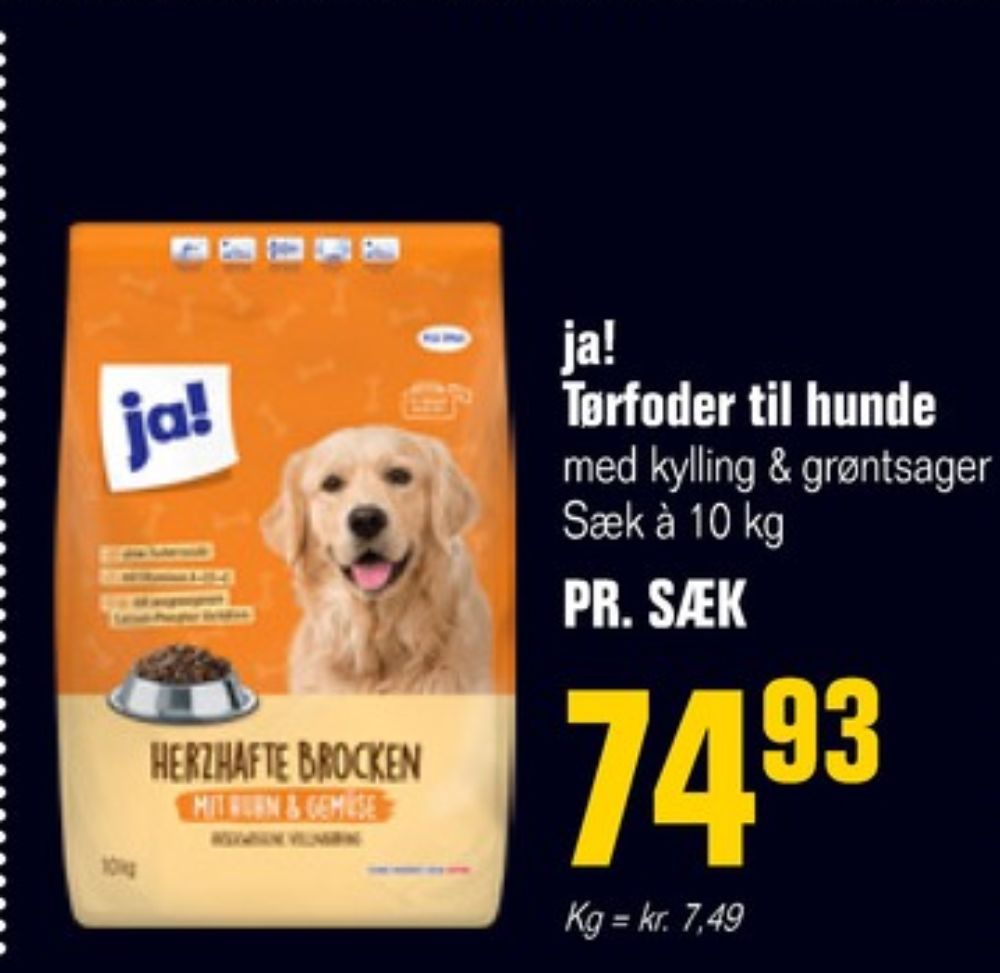 ja!, Hundefoder