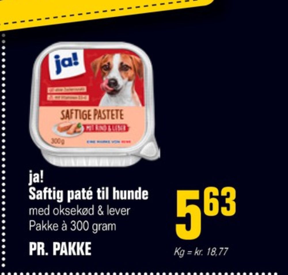 ja!, Hundefoder