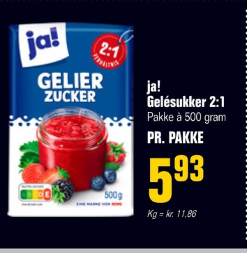 ja!, Sukker