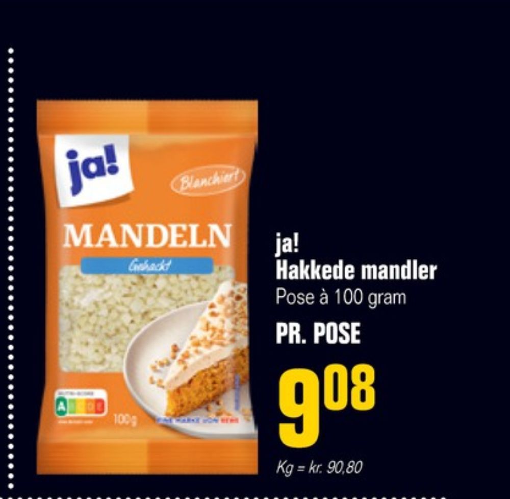 ja!, Hakkede Mandler