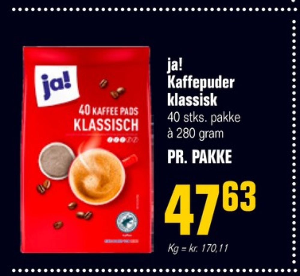 ja! Klassisch, Kaffepuder