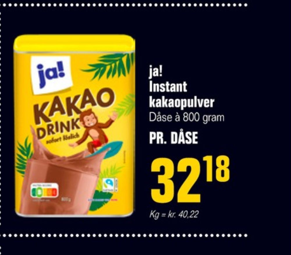ja!, Kakaodrikspulver
