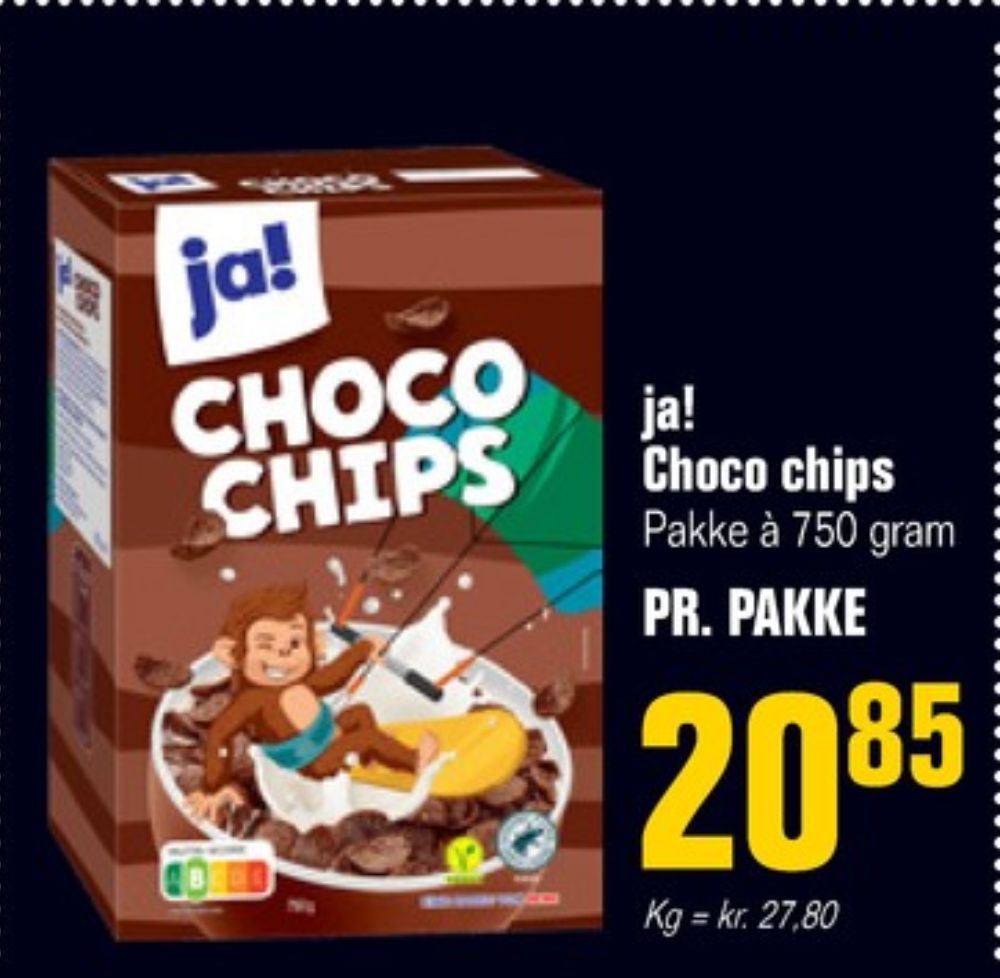 ja! Choco Chips, Morgenmadsprodukt