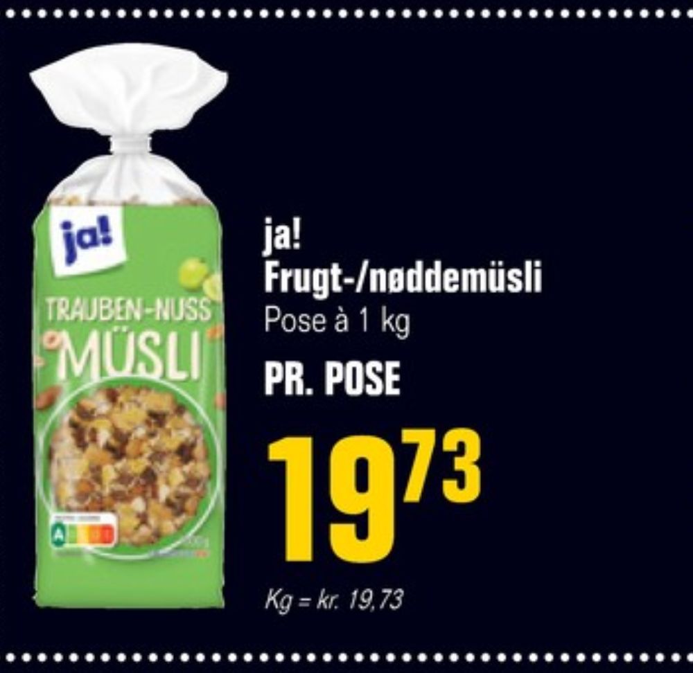 ja!, Frugt- & nøddemüsli